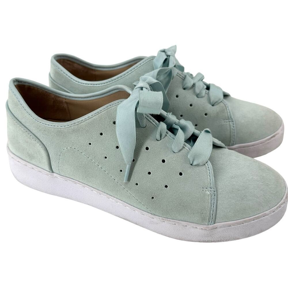 Vionic Splendid Keke Aqua Fashion Sneaker TVW5371 Blue Suede Women Size US 7.5